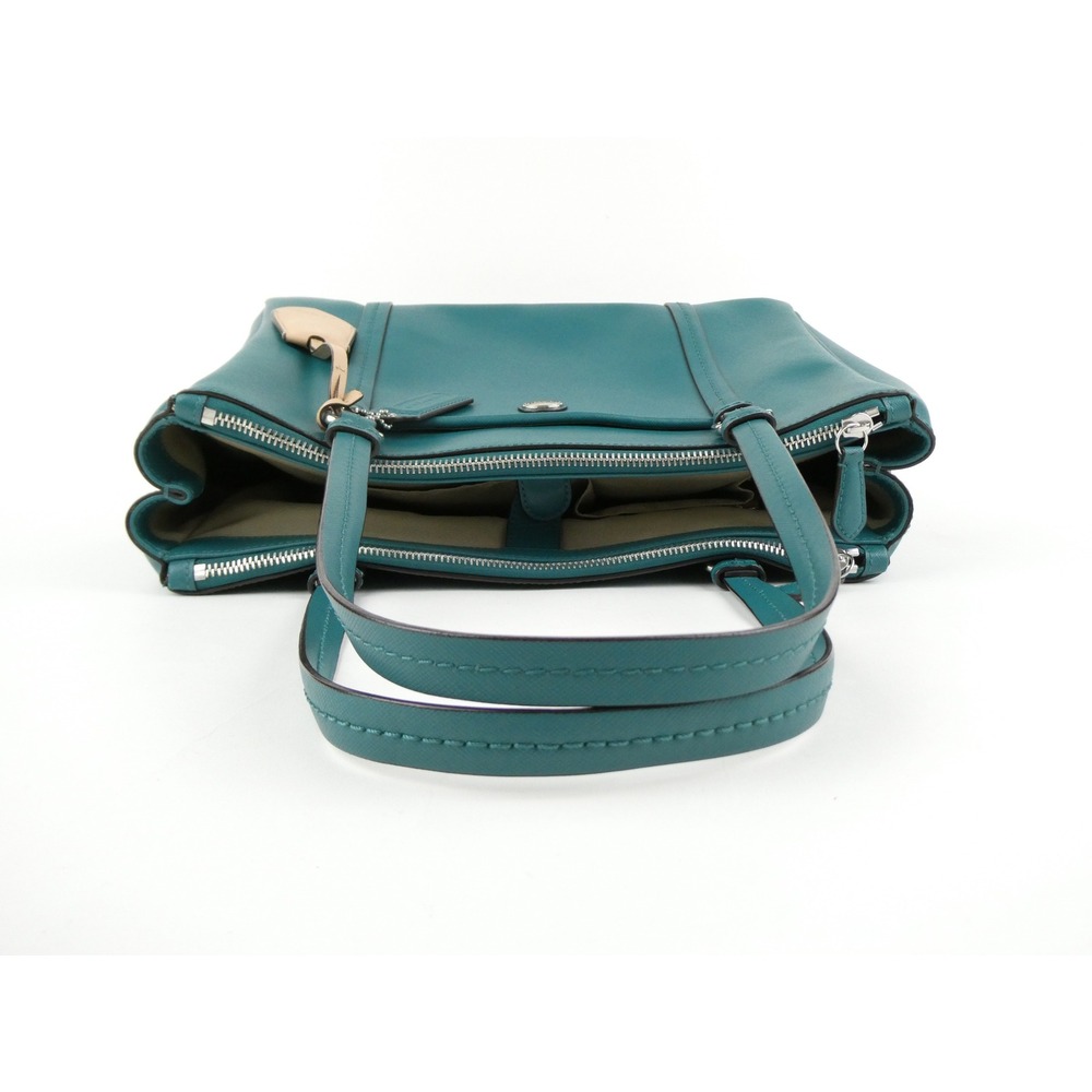 Coach Green Leather Shoulder Bag F25669 - Picture 7 of 16
